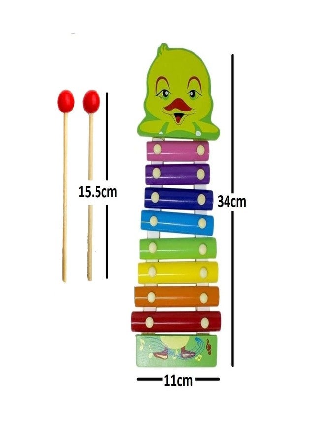 سمونيو لعبة موسيقية خشبية على شكل إكسيليفون من سمونيو مع عصي لتعليم الأطفال في مرحلة ما قبل المدرسة، (تصميم راندون) - Image 3